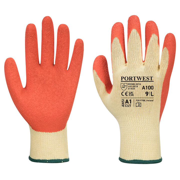 Portwest A100 Grip Latex Gloves 1