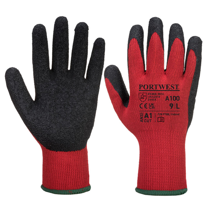 Portwest A100 Grip Latex Gloves 1