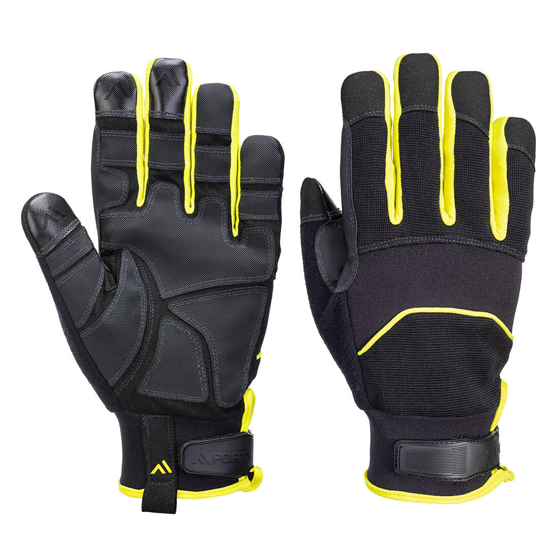 Portwest A792 Needle Resistant Gloves Black/Yellow Main#colour_black-yellow