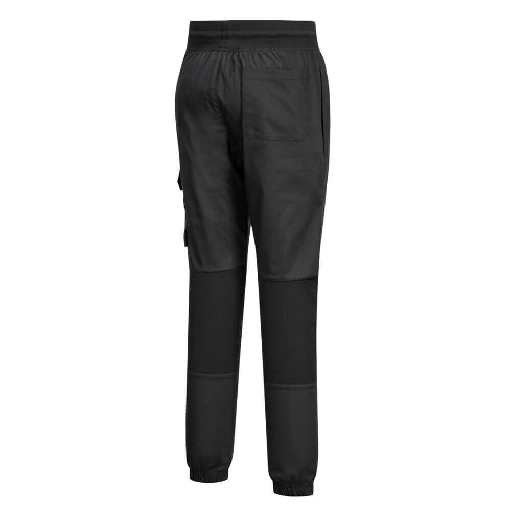 Portwest C074 Stretch Chefs Jogger Pants Black Image 3#colour_black