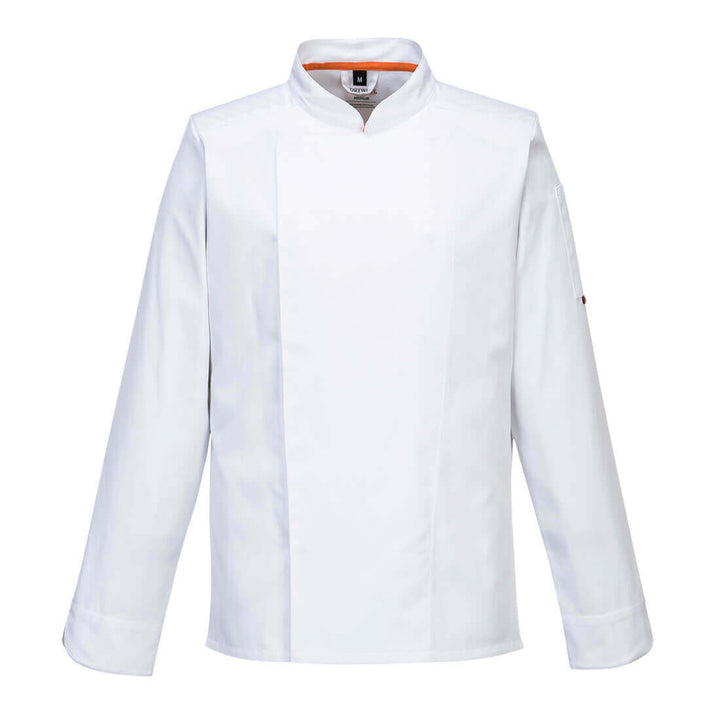 Portwest C846 Stretch Mesh Air Pro Long Sleeve Jacket White Main#colour_white