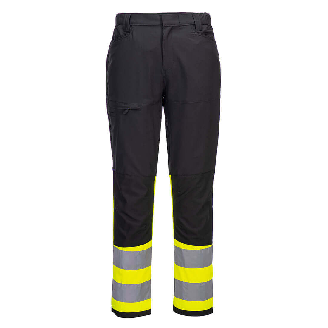 Portwest CD888 WX2 Eco Hi-Vis Class 1 4-Way-Stretch Service Trousers Yellow/Black Main#colour_yellow-black