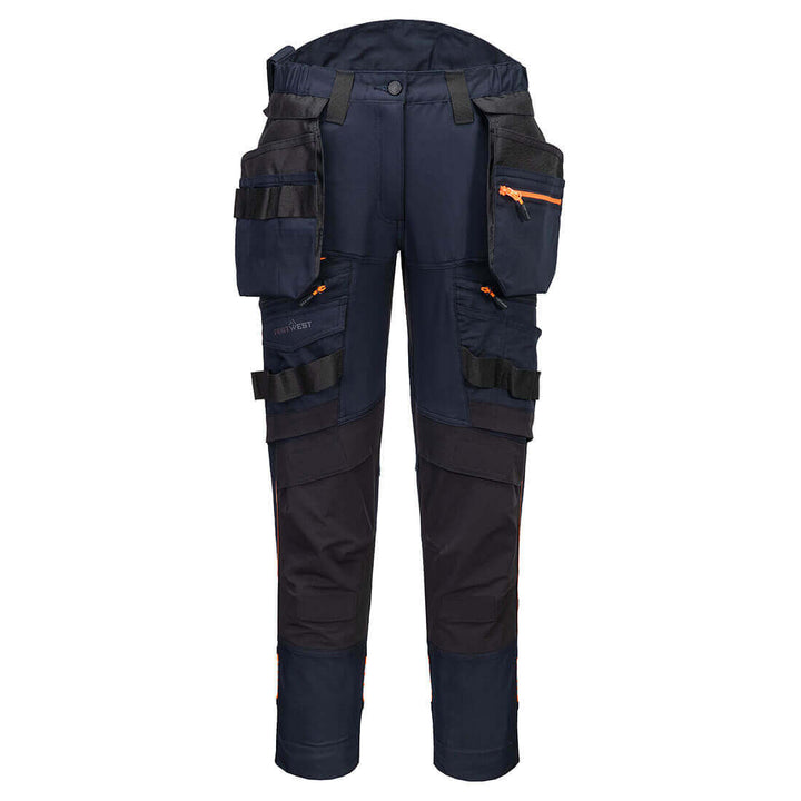 Portwest DX452 DX4 Womens 4-Way-Stretch Detachable Holster Pocket Trousers Dark Navy Main#colour_dark-navy