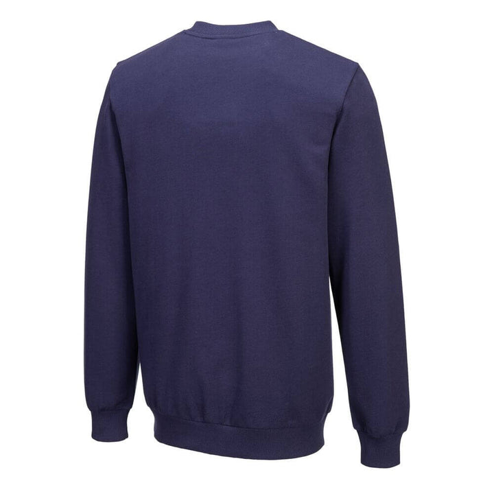 Portwest EC300 Organic Cotton Recyclable Sweatshirt Navy Image 3#colour_navy