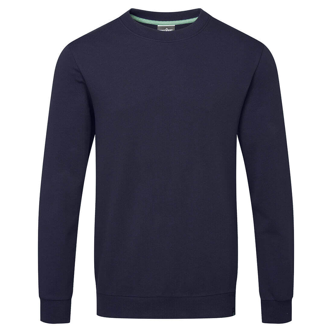 Portwest EC300 Organic Cotton Recyclable Sweatshirt Navy Main#colour_navy