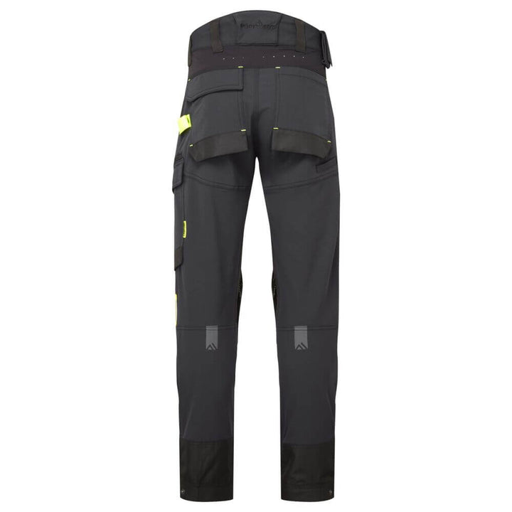 Portwest EV441 EV4 Stretch Service Trousers Black Rear#colour_black