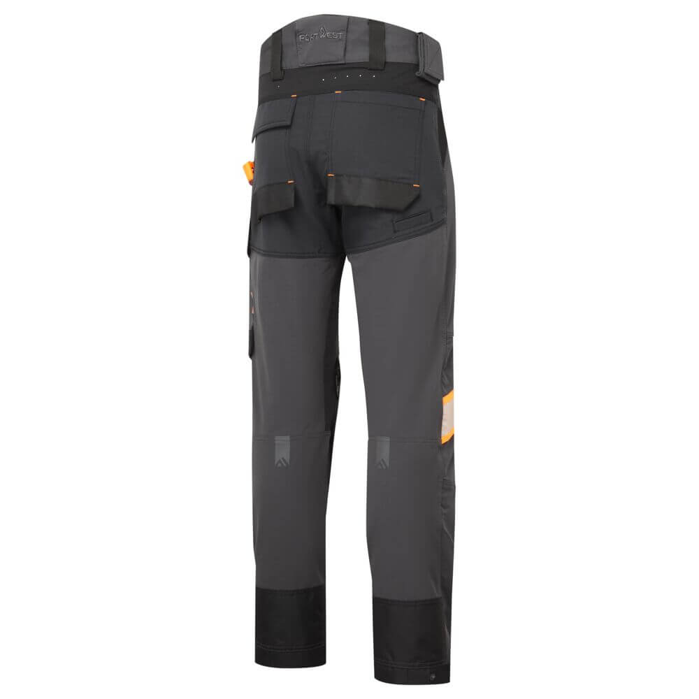 Portwest EV441 EV4 Stretch Service Trousers Metal Grey Image 3#colour_metal-grey