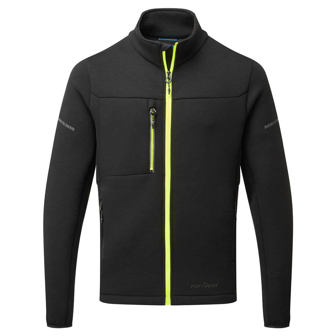 Portwest EV473 EV4 Technical Zip Fleece Black Main#colour_black