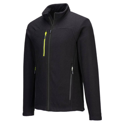 Portwest EV480 EV4 Textured Slim Fit Stretch Fleece Black Image 2#colour_black