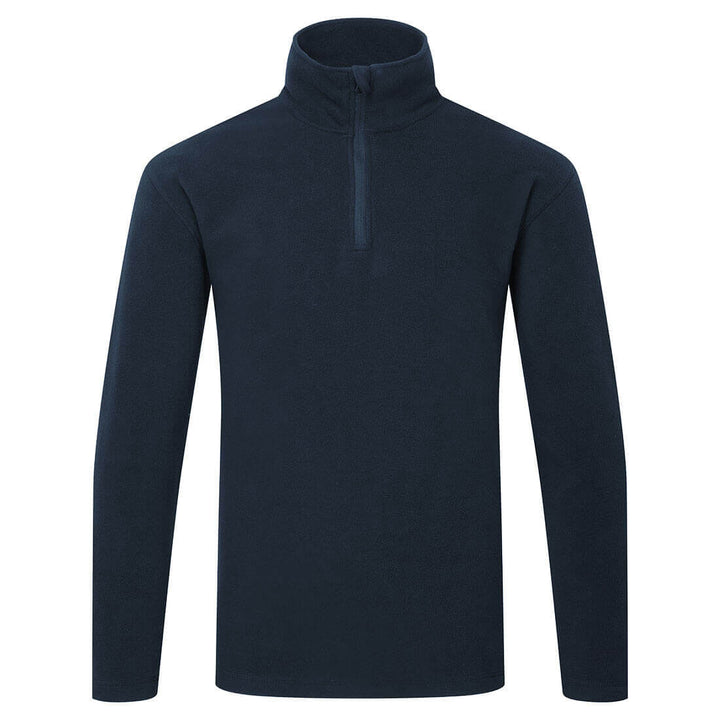 Portwest F409 Eco Pullover Quarter Zip Fleece Navy Main#colour_navy