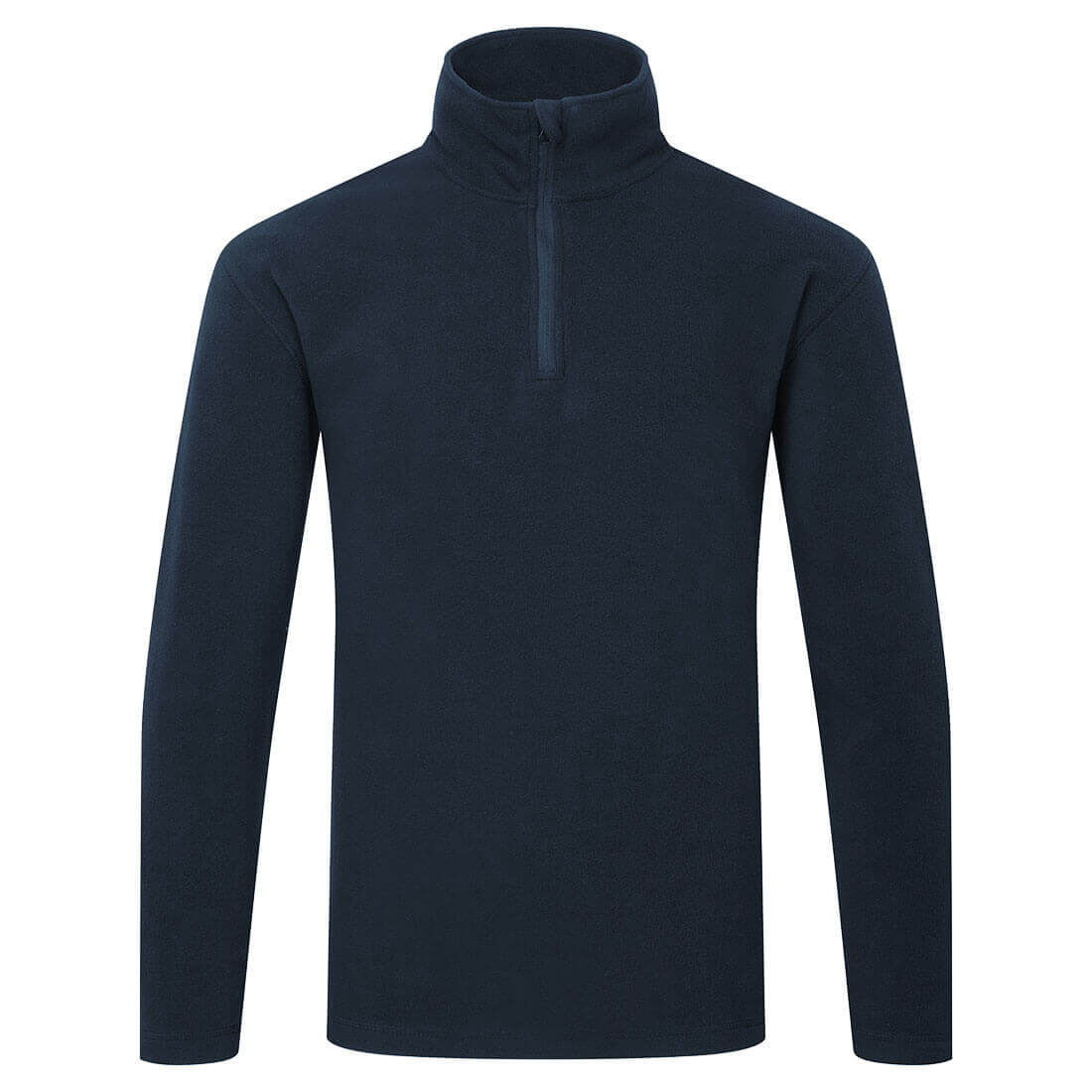 Portwest F409 Eco Pullover Quarter Zip Fleece Navy Main#colour_navy