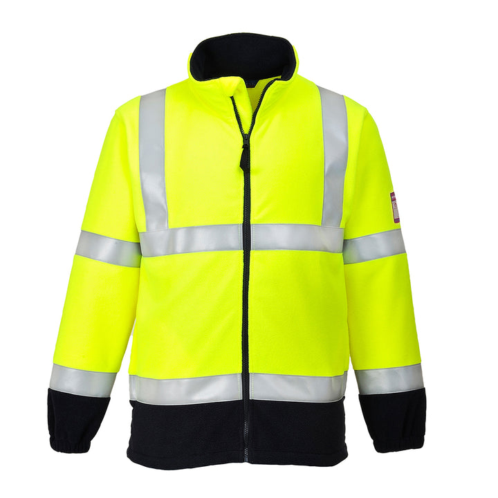 Portwest FR31 Flame Resistant Anti-Static Hi Vis Fleece 1#colour_yellow