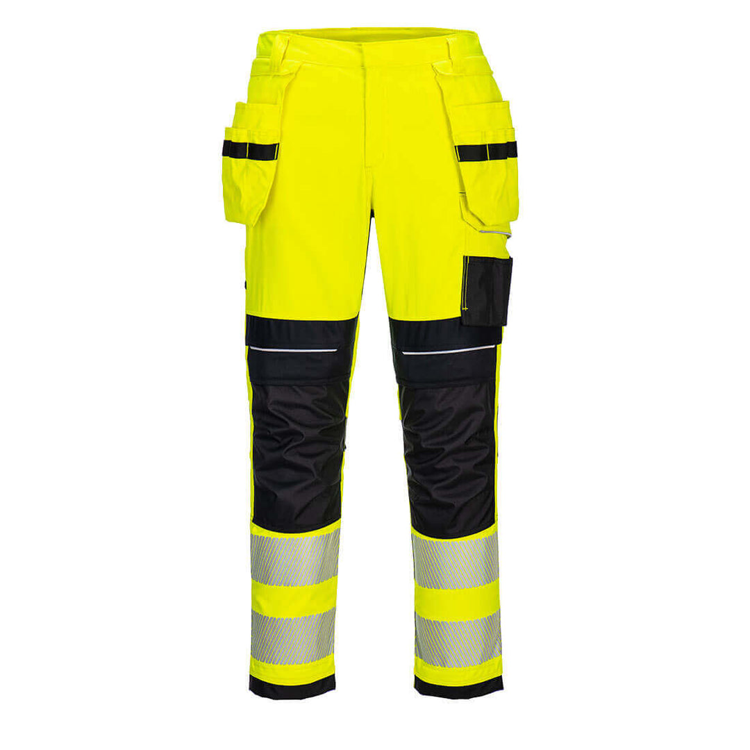 Portwest FR407 PW3 Inherent FR Hi-Vis Holster Trousers Yellow/Black Main#colour_yellow-black