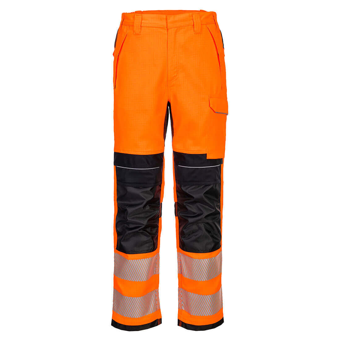 Portwest FR414 PW3 Inherent FR HVO Work Trousers Orange/Black Main#colour_orange-black