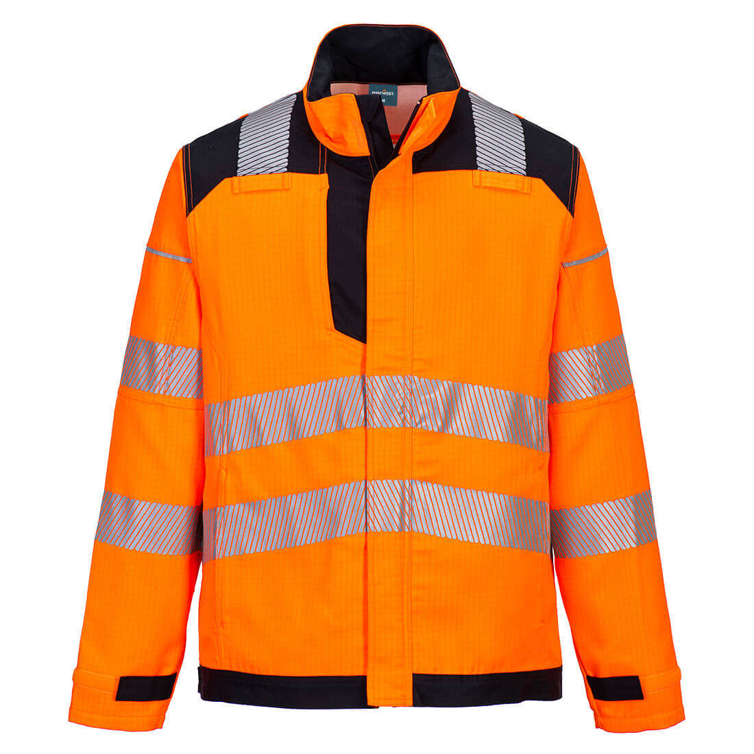 Portwest FR722 PW3 Inherent FR HVO Work Jacket Orange/Black Main#colour_orange-black