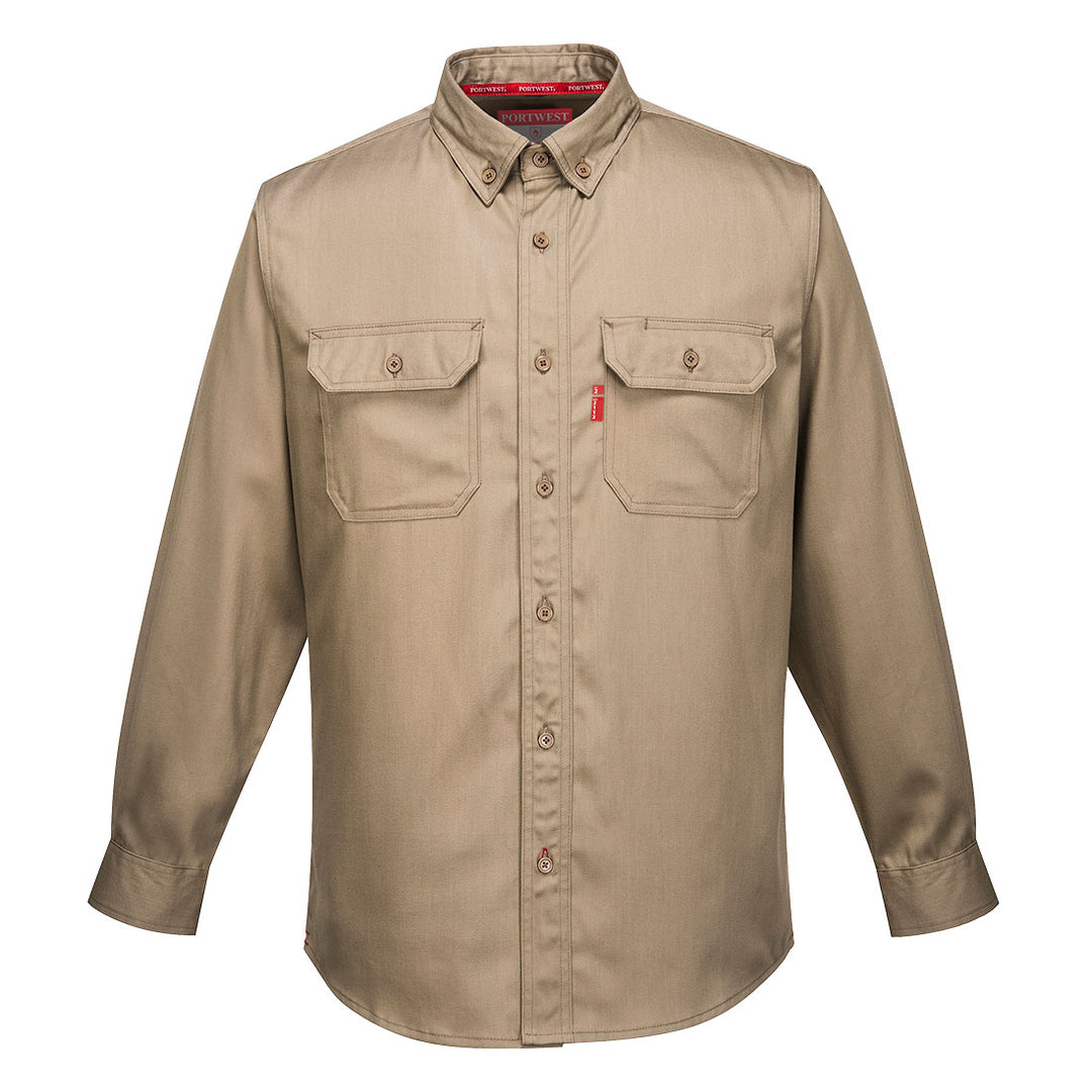 Portwest FR89 Bizflame 88/12 FR Shirt 1#colour_khaki