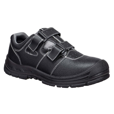 Portwest FS70 Steel Toe S1P SR FO Sandals Black/Grey Main#colour_black-grey