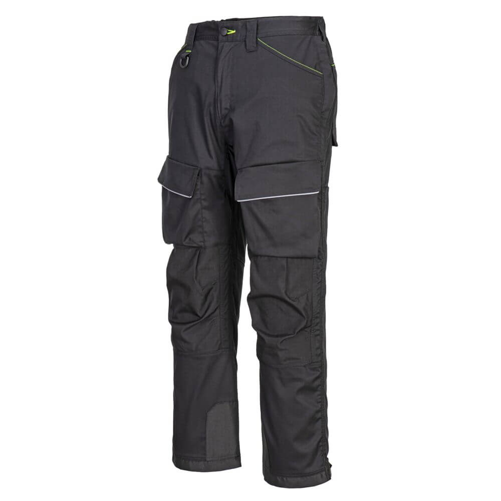 Portwest PW322 PW3 Harness 2-Way Stretch Twill Trousers Black Image 2#colour_black