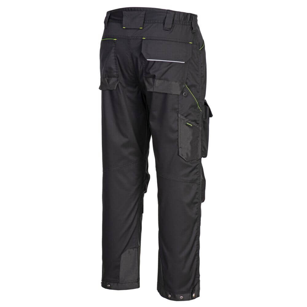 Portwest PW322 PW3 Harness 2-Way Stretch Twill Trousers Black Image 3#colour_black