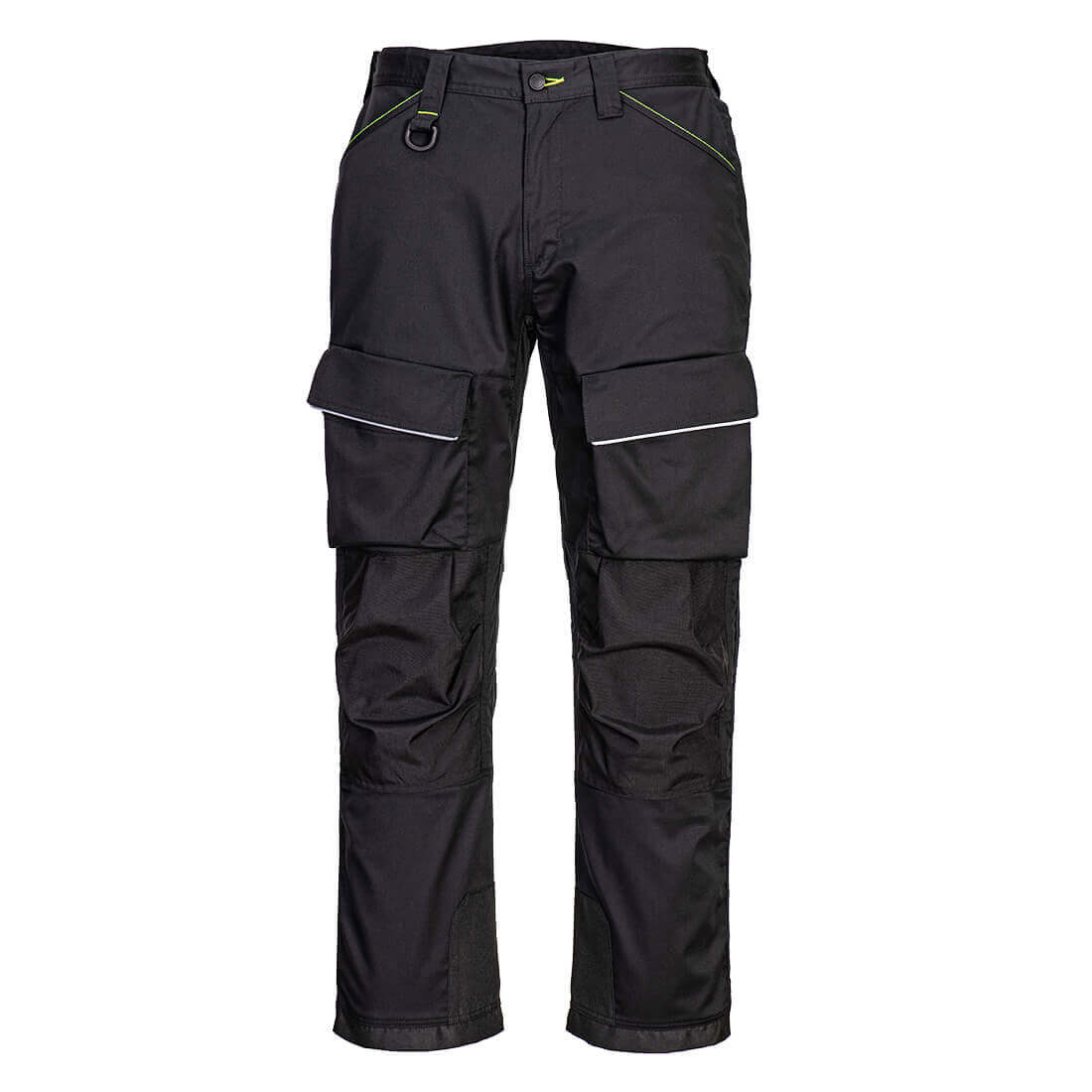 Portwest PW322 PW3 Harness 2-Way Stretch Twill Trousers Black Main#colour_black