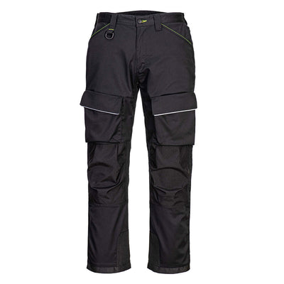 Portwest PW322 PW3 Harness 2-Way Stretch Twill Trousers Black Main#colour_black