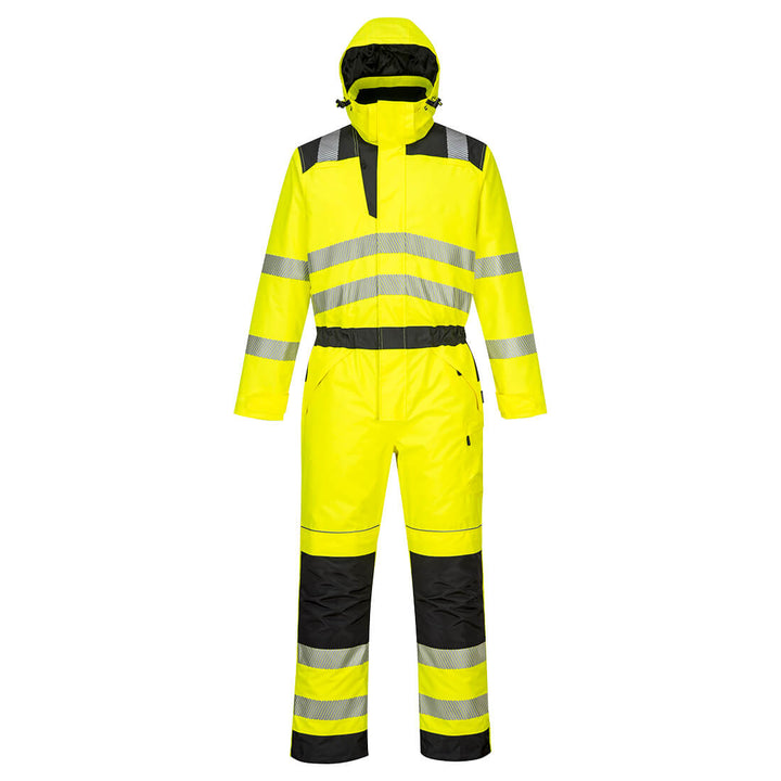 Portwest PW352 PW3 Hi Vis Winter Coveralls 1#colour_yellow-black