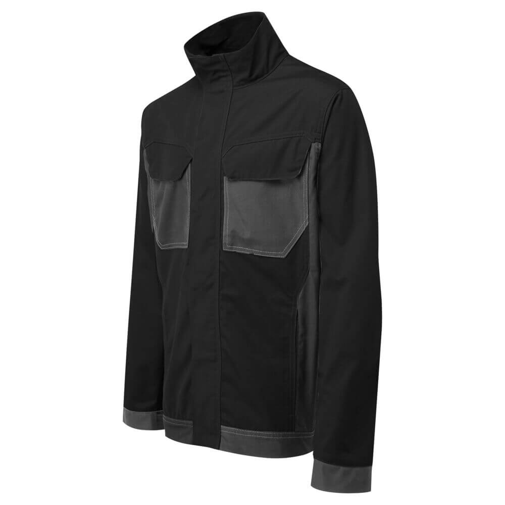 Portwest T745 WX3 Industrial Wash Jacket Black Image 2#colour_black