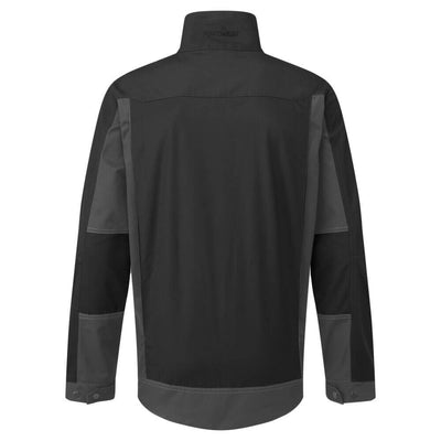 Portwest T745 WX3 Industrial Wash Jacket Black Rear#colour_black