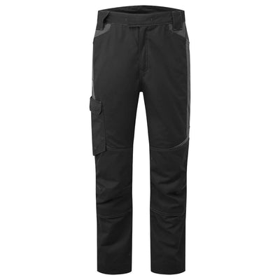 Portwest T747 WX3 Industrial Wash Trousers Black Main#colour_black