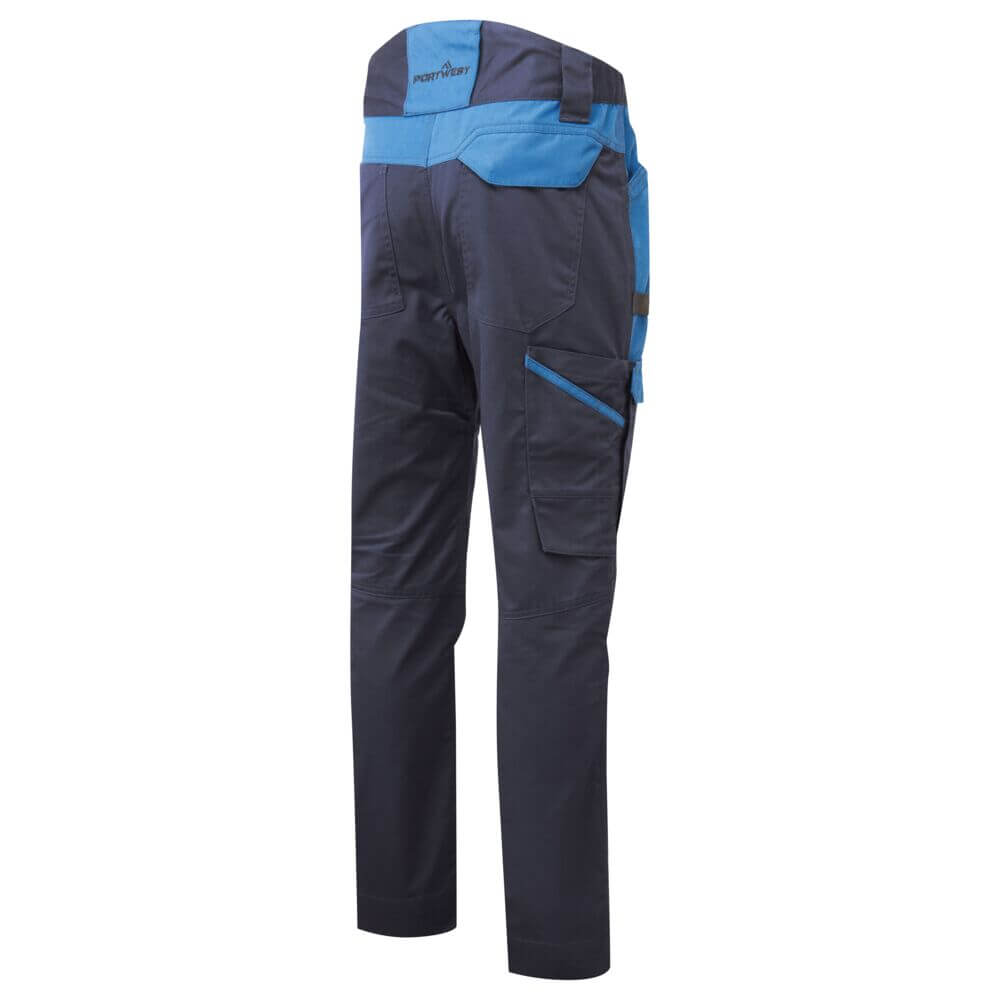 Portwest T747 WX3 Industrial Wash Trousers Dark Navy Image 3#colour_dark-navy