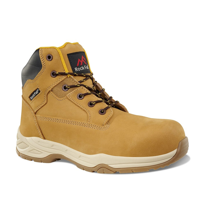 Rock Fall RF440C Flint Honey Lightweight Safety Boots Honey 1#colour_honey