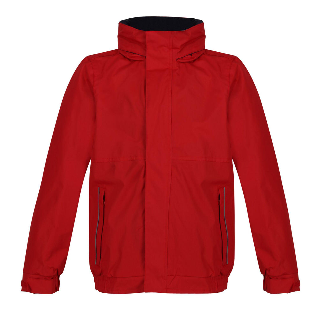 Regatta Professional Childrens Dover Waterproof Insulated Jacket Classic Red Navy 1#colour_classic-red-navy