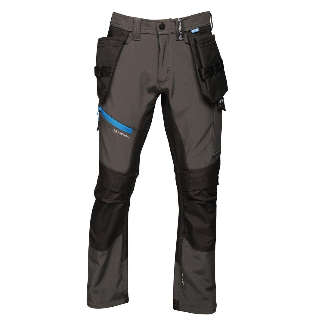 Regatta Professional Mens Strategic Softshell Work Trousers Ash 1