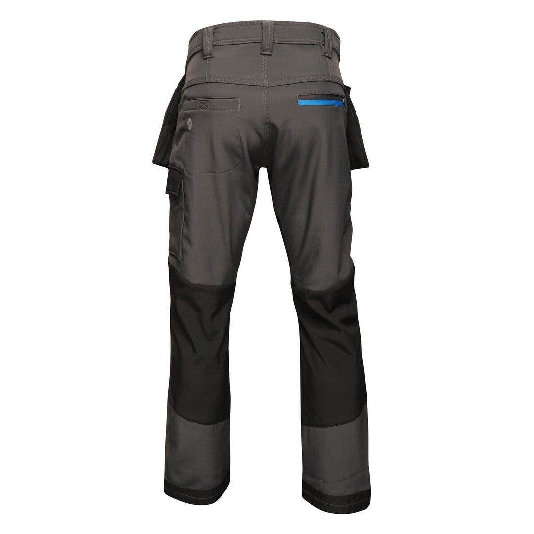 Regatta Professional Mens Strategic Softshell Work Trousers Ash 2