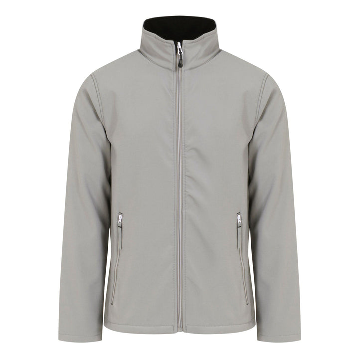 Regatta Professional Ascender Water Resistant Softshell Jacket Mineral Grey/Black 1#colour_mineral-grey-black