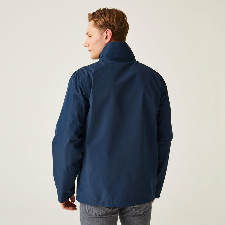 Regatta Professional Ascender Waterproof Shell Jacket Navy/Classic Red Model 2#colour_navy-classic-red