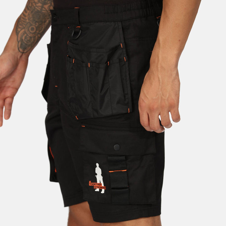 Regatta Professional Band of Builders BoB Holster Shorts Classic Blk Model 6#colour_classic-blk