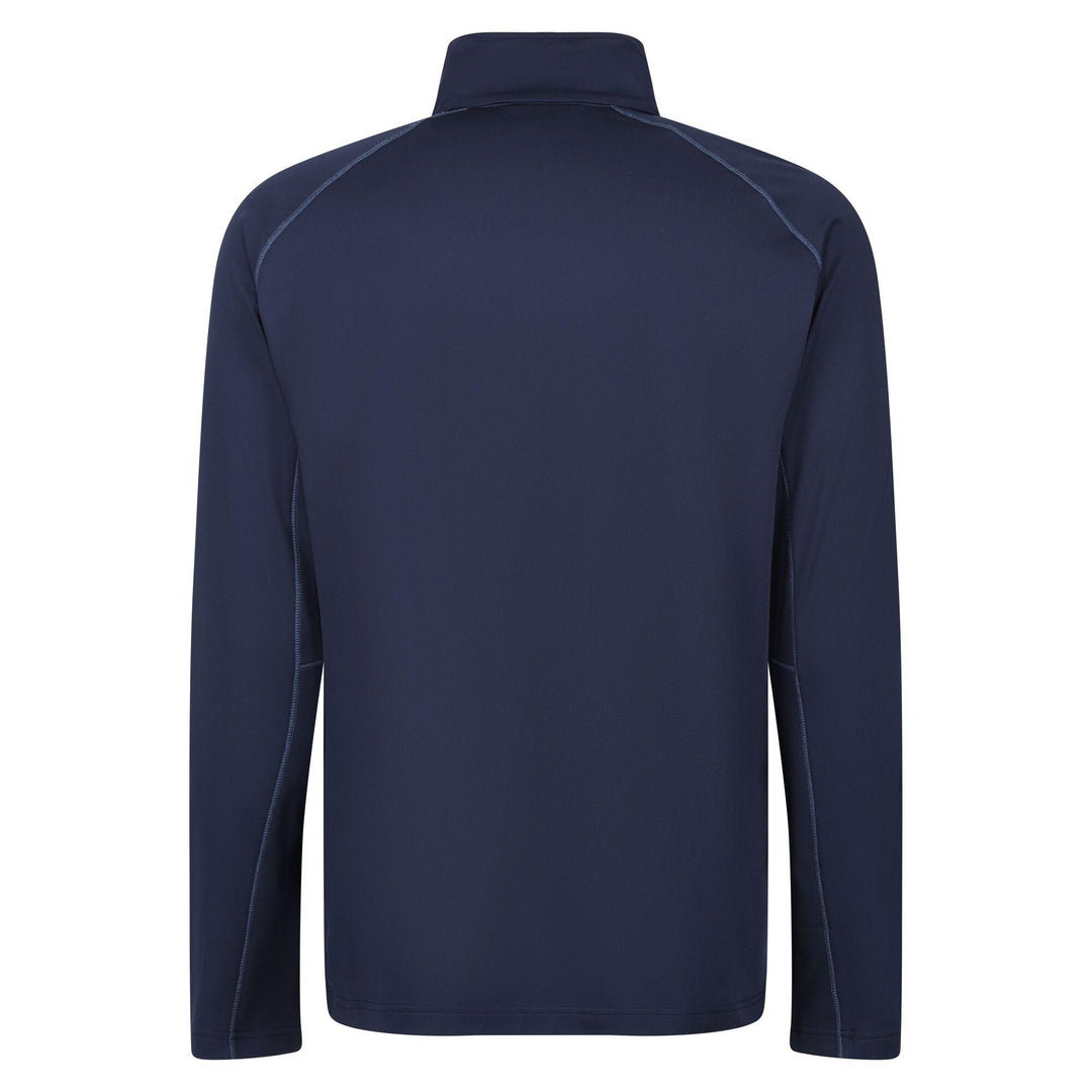 Regatta Professional Core Stretch Full Zip Mid Layer Sweatshirt Navy 2#colour_navy