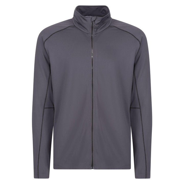 Regatta Professional Core Stretch Full Zip Mid Layer Sweatshirt Seal Grey 1#colour_seal-grey