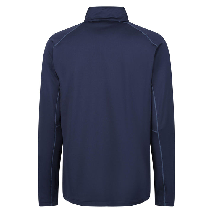 Regatta Professional Core Stretch Quarter Zip Mid Layer Sweatshirt Navy 2#colour_navy