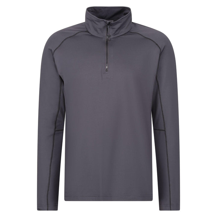 Regatta Professional Core Stretch Quarter Zip Mid Layer Sweatshirt Seal Grey 1#colour_seal-grey