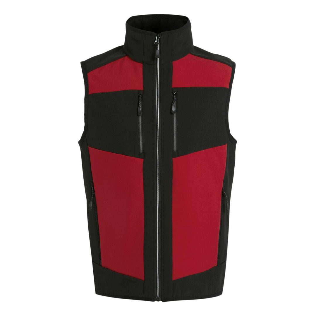 Regatta Professional E-Volve Unisex Softshell Hybrid Bodywarmer Classic Red/Black 1#colour_classic-red-black