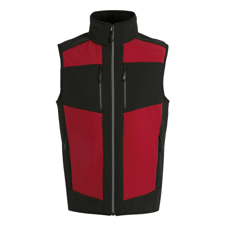 Regatta Professional E-Volve Unisex Softshell Hybrid Bodywarmer Classic Red/Black 1#colour_classic-red-black