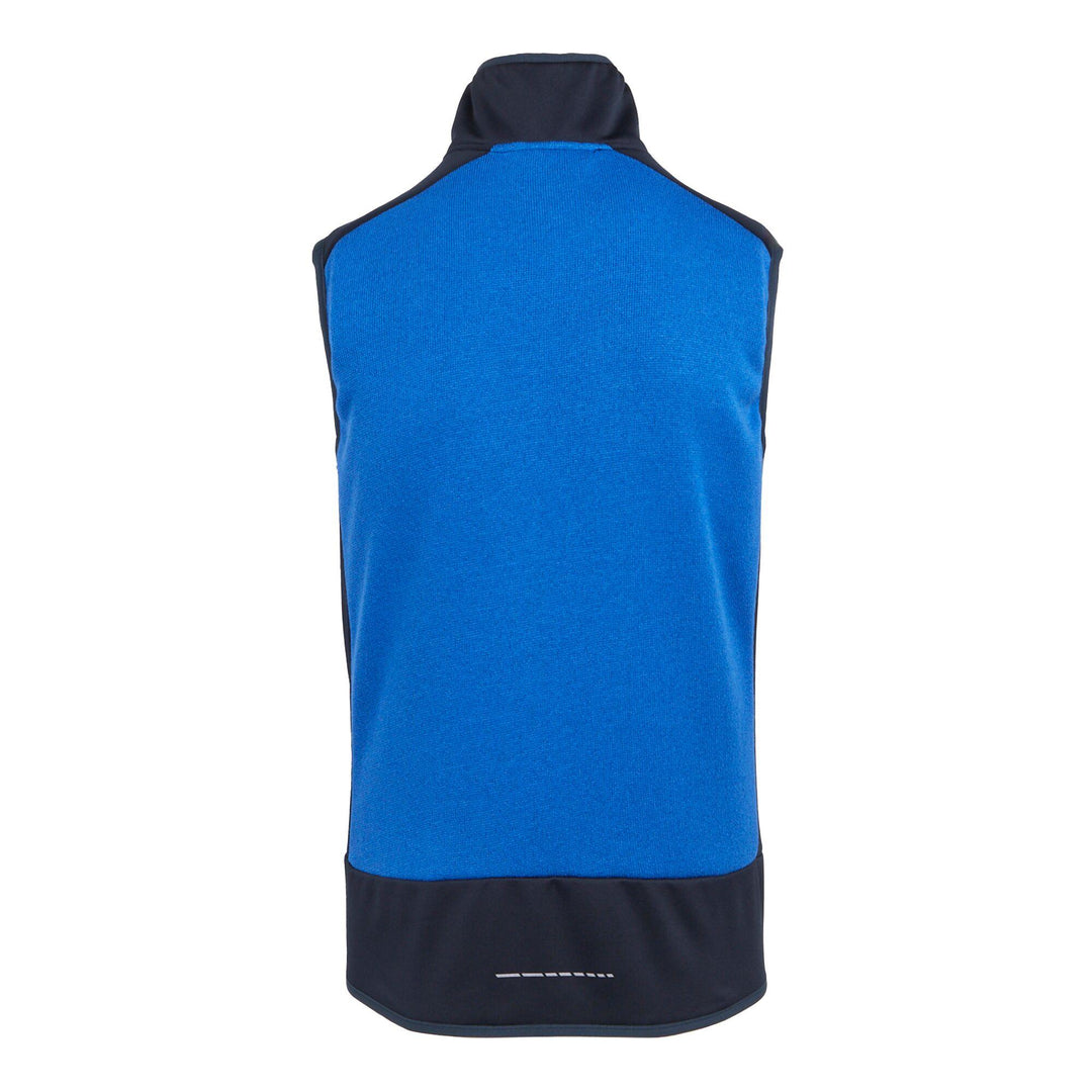 Regatta Professional E-Volve Unisex Stretch Hybrid Midlayer Bodywarmer Strong Blue/Navy 2#colour_strong-blue-navy