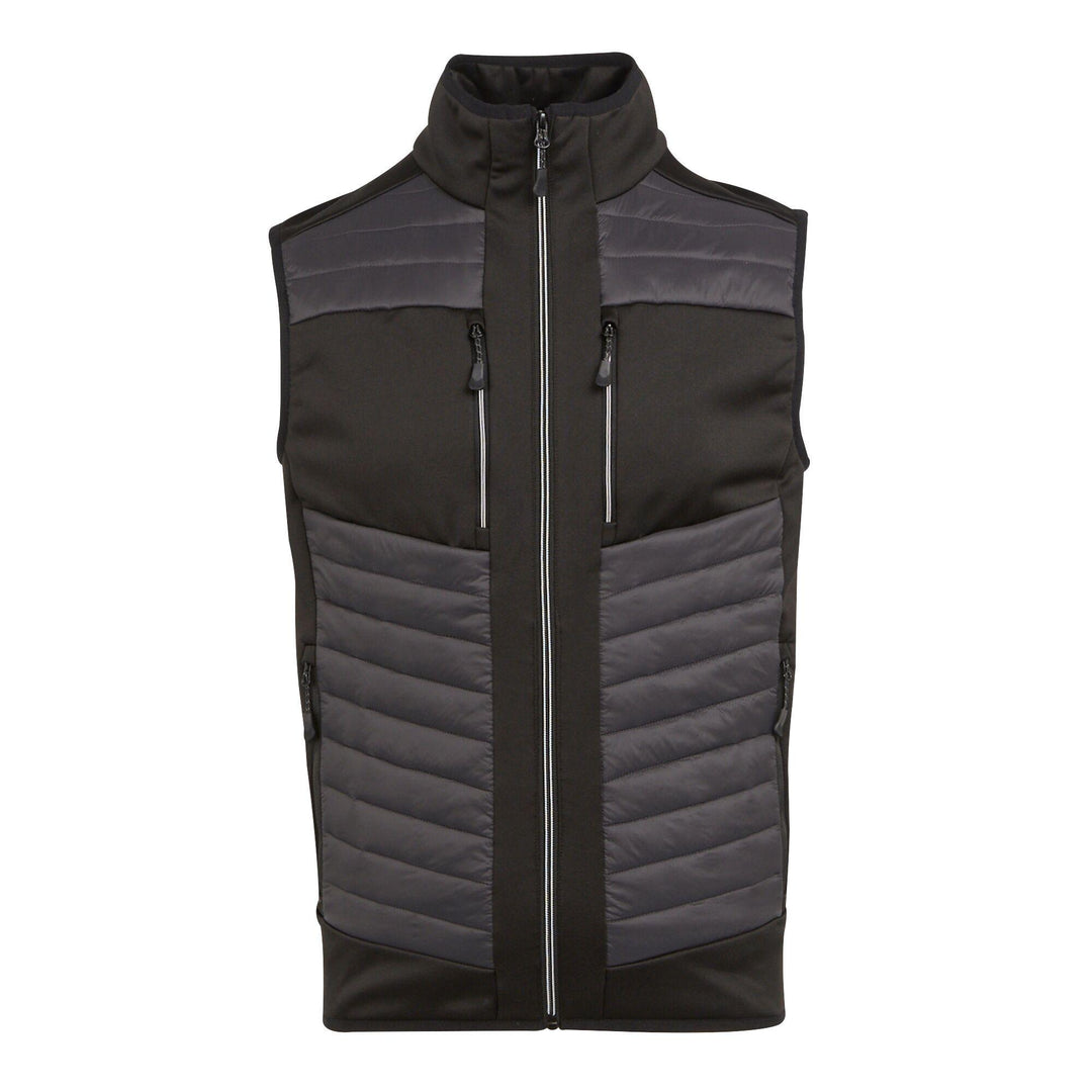 Regatta Professional E-Volve Unisex Thermal Hybrid Lightweight Bodywarmer Ash/Black 1#colour_ash-black