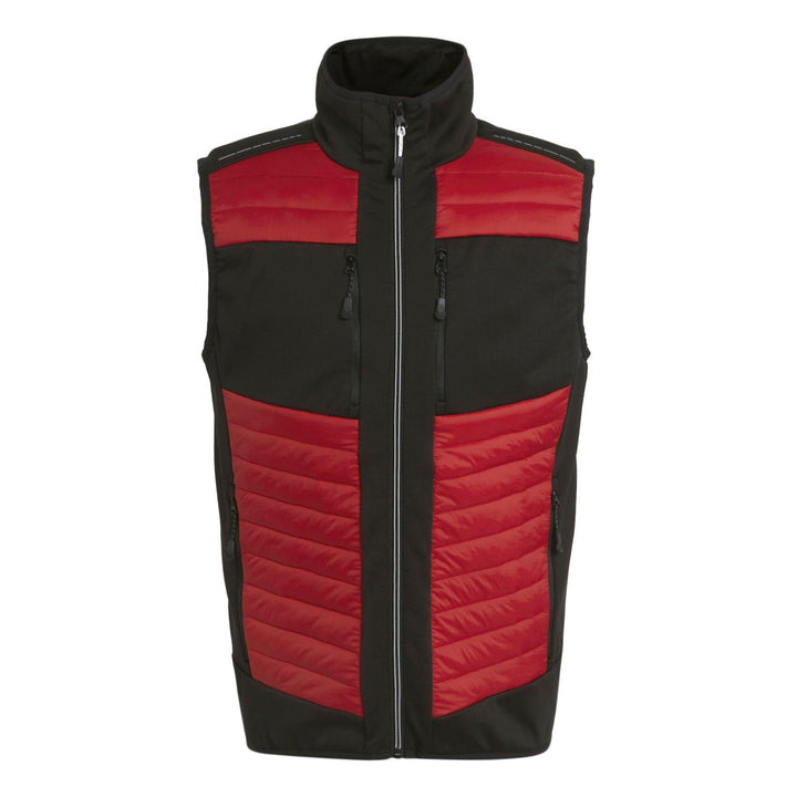 Regatta Professional E-Volve Unisex Thermal Hybrid Lightweight Bodywarmer Classic Red/Black 1#colour_classic-red-black