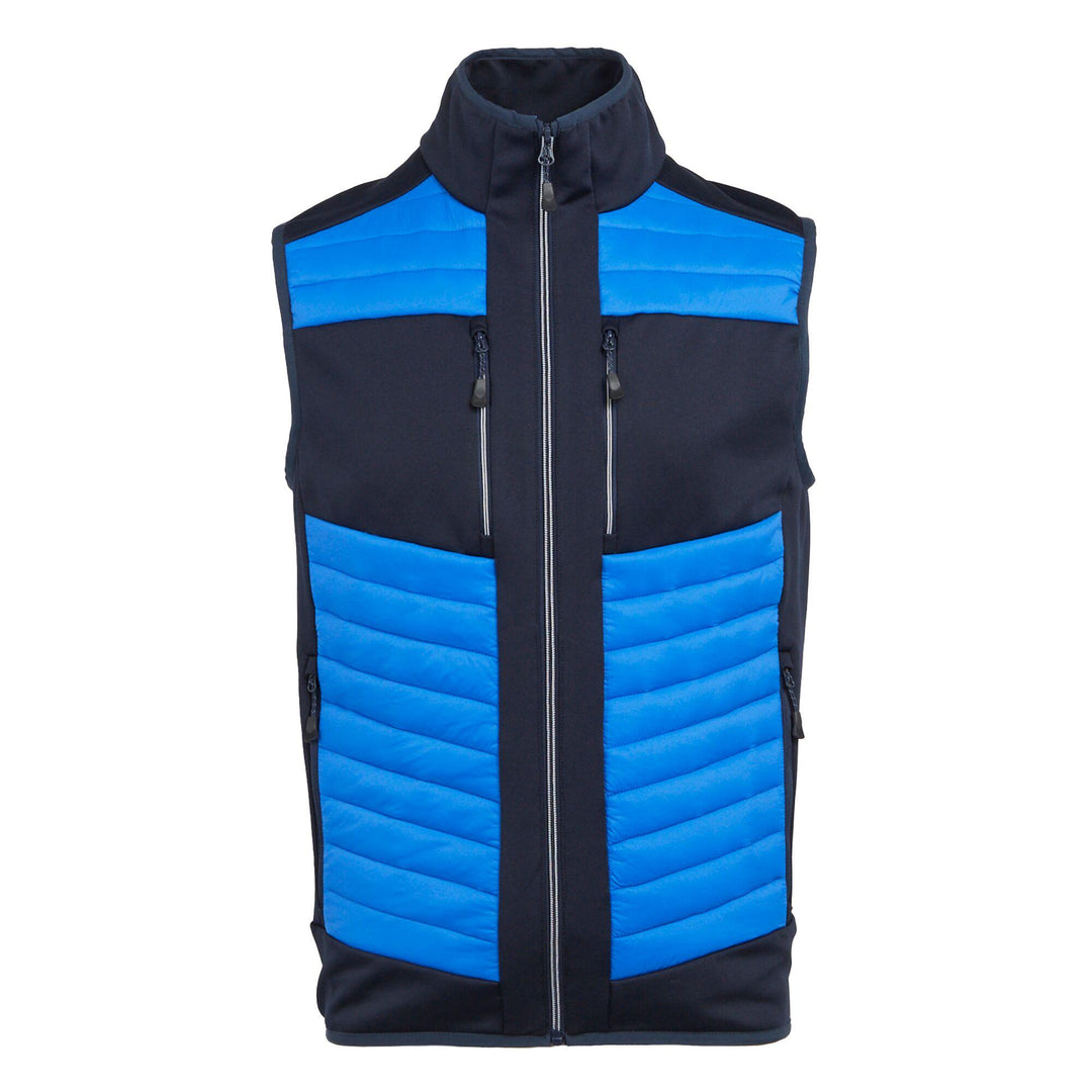 Regatta Professional E-Volve Unisex Thermal Hybrid Lightweight Bodywarmer Strong Blue/Navy 1#colour_strong-blue-navy