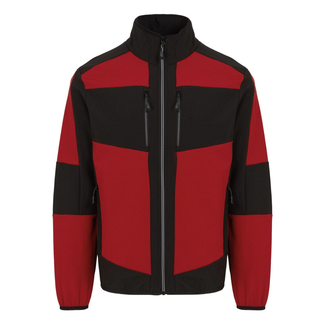 Regatta Professional E-Volve Unisex Water Resistant Softshell Hybrid Jacket Classic Red/Black 1#colour_classic-red-black