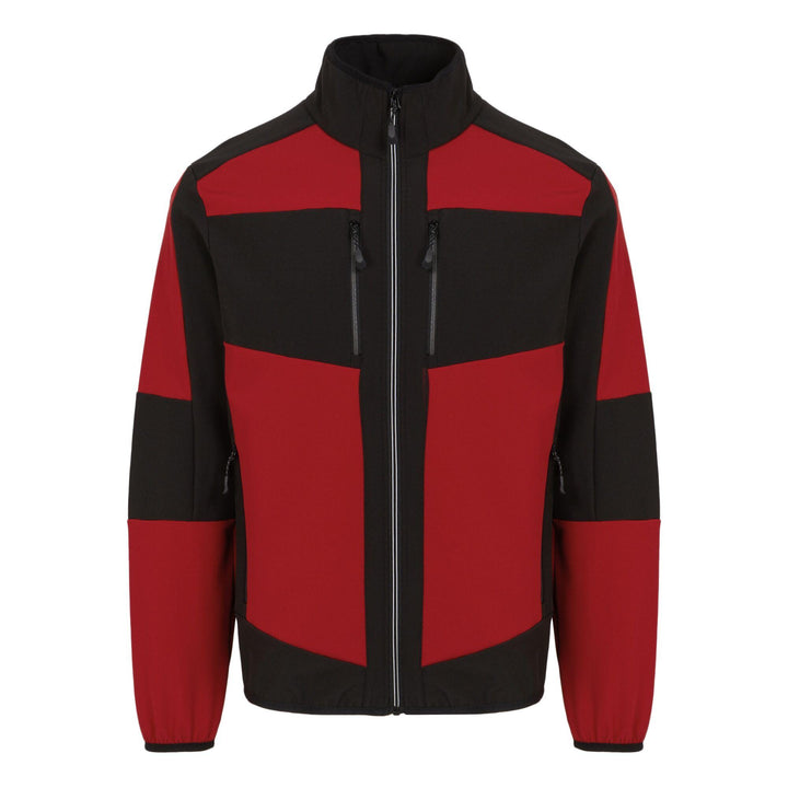 Regatta Professional E-Volve Unisex Water Resistant Softshell Hybrid Jacket Classic Red/Black 1#colour_classic-red-black