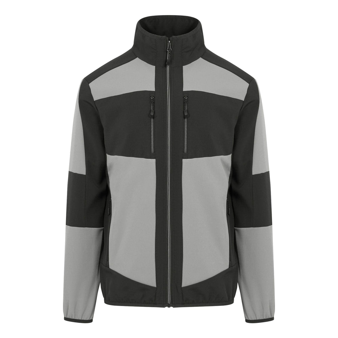 Regatta Professional E-Volve Unisex Water Resistant Softshell Hybrid Jacket Mineral Grey/Ash 1#colour_mineral-grey-ash